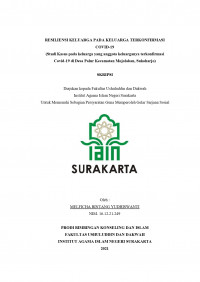 Resiliensi Keluarga pada Keluarga Terkonfirmasi Covid-19 (Studi Kasus Pada Keluarga yang Anggota Keluarganya Terkonfirmasi Covid-19 di Desa Palur, Kecamatan Mojolaban, Sukoharjo)