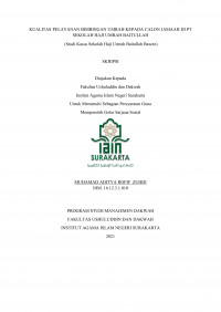 Kualitas Pelayanan Bimbingan Umrah Kepada Calon Jamaah Di PT Sekolah Haji Umrah Baitullah