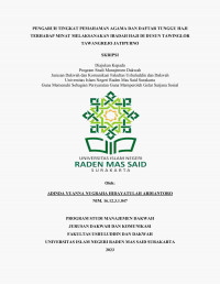 PENGARUH TINGKAT PEMAHAMAN AGAMA DAN DAFTAR TUNGGU HAJI TERHADAP MINAT MELAKSANAKAN IBADAH HAJI DI DUSUN TAWINGLOR TAWANGREJO JATIPURNO