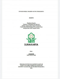 Fungsi Sosial Masjid Agung Surakarta