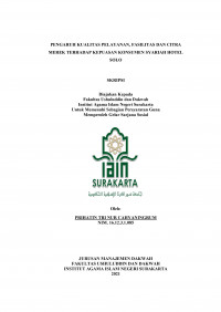 Pengaruh Kualitas Pelayanan, Fasilitas dan Citra Merek Terhadap Kepuasan Konsumen Syariah Hotel Solo