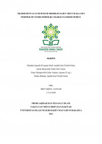 Tradisi Ruwatan Di Dukuh Sidorejo Sajen Trucuk Klaten Perspektif Teori Simbolik Charles Sanders Peirce