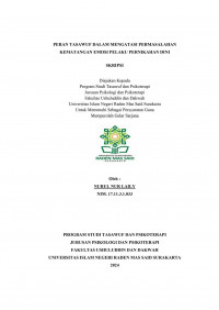 Peran Tasawuf Dalam Mengatasi Permasalahan Kematangan Emosi Pelaku Pernikahan Dini