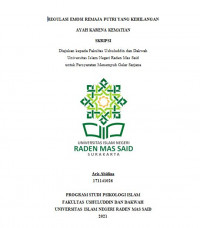 REGULASI EMOSI REMAJA PUTRI YANG KEHILANGAN AYAH KARENA KEMATIAN