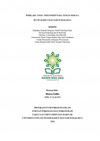 Perilaku Toxic Friendship Pada Teman Sebaya Di Uin Raden Mas Said Surakarta