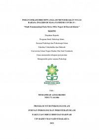 PERAN EFIKASI DIRI SISWA DALAM MENGERJAKAN TUGAS BAHASA INGGRIS DI MASA PANDEMI COVID-19: 