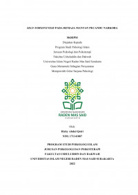 Self-forgiveness Pada Remaja Mantan Pecandu Narkoba