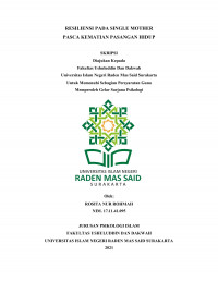 RESILIENSI PADA SINGLE MOTHER PASCA KEMATIAN PASANGAN HIDUP