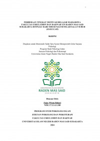 Perbedaan Tingkat Motivasi Belajar Mahasiswa Fakultas Ushuluddin Dan Dakwah Universitas Islam Negeri Raden Mas Said Surakarta Ditinjau Dari Tidur Pagi Setelah Salat Subuh