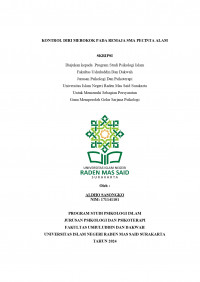 Kontrol Diri Merokok Pada Remaja SMA Pecinta Alam