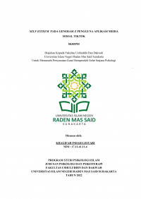 Self Esteem Pada Generasi Z Pengguna Aplikasi Media Sosial TikTok