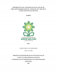 REPRESENTASI TOLERANSI DALAM FILM THE SPONGEBOB MOVIE: SPONGE ON THE RUN (Analisis Semiotik Menurut John Fiske)