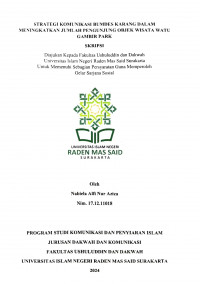 Strategi Komunikasi Bumdes Karang Dalam Meningkatkan Jumlah Pengunjung Objek Wisata Watu Gambir Park