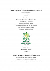 Perilaku Cyberbullying Dalam Media Sosial Instagram @sobahrajaaa_