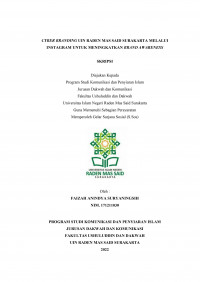 Cyber Branding UIN Raden Mas Said Surakarta Melalui Instagram Untuk Meningkatkan Brand Awareness