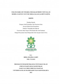 STRATEGI KREATIF TIM KREATOR BAKAR PRODUCTION DALAM MEMBUAT KONTEN YOUTUBE SERIAL BALADA KAMPUNG RIWIL