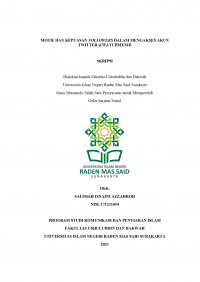 Motif dan Kepuasan Followers dalam Mengakses Akun Twitter @WatchmenID