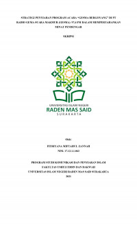 STRATEGI PENYIARAN PROGRAM ACARA 