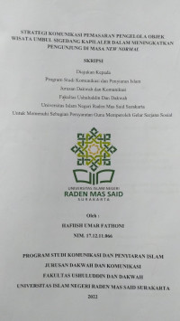 STRATEGI KOMUNIKASI PEMASARAN PENGELOLA OBJEK WISATA UMBUL SIGEDANG KAPILALER DALAM MENINGKATKAN PENGUNJUNG DI MASA NEW NORMAL