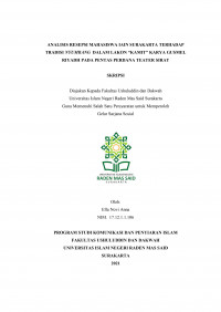 Analisis Resepsi Mahasiswa IAIN Surakarta terhadap Tradisi Nyumbang dalam Lakon Teater 