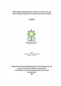 IMPLEMENTASI PROGRAM SMART ECONOMY DALAM UPAYA MEWUJUDKAN CITY BRANDING KOTA MADIUN
