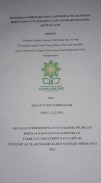 PENERIMAAN DIRI MAHASISWA UNIVERSITAS ISLAM NEGERI RADEN MAS SAID SURAKARTA YANG MENIKAH PADA MASA AKTIF KULIAH