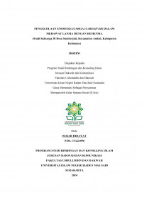 Pengelolaan Emosi Keluarga (Caregiver) dalam Merawat Lansia Dengan Demensia (Studi Keluarga di Desa Sumerjati Kecamatan Ambal Kebumen)