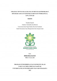 STRATEGI PENYULUH AGAMA DALAM MENCEGAH PERNIKAHAN DINI DI KECAMATAN PADAMARA KABUPATEN PURBALINGGA