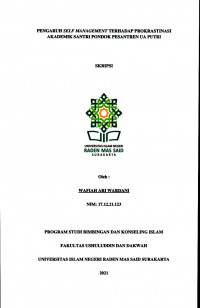 Pengaruh Self Management terhadap Prokrastinasi Akademik Santri Pondok Pesantren UA Putri