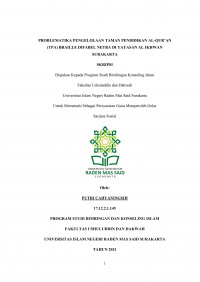 PROBLEMATIKA PENGELOLAAN TAMAN PENDIDIKAN AL-QUR'AN (TPA) BRAILLE DIFABEL NETRA DI YAYASAN AL IKHWAN SURAKARTA