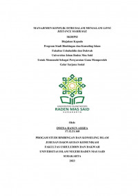 Manajemen Konflik Istri Dalam Menjalani Long Distance Marriage