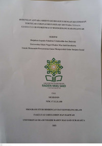 Hubungan Antara Orientasi Religius dengan Kecemasan Tertular Coronavirus Disease 2019 pada Tenaga Kesehatan Puskesmas II Mojogedang Karanganyar