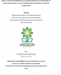 Peran guru pendamping dalam mengoptimalkan kemampuan komunikasi pada anak autisme disekolah inklusi MIM PK Kartasura