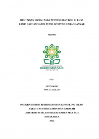 Dukungan Sosial Pada Penyesuaian Diri Di LKSA Panti Asuhan Yatim Putri Aisyiyah Karanganyar