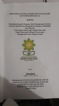 Implementasi Manajemen Riayah Masjid Agung Dharmasraya