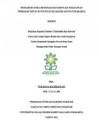 Pengaruh Citra Destinasi dan Motivasi Wisatawan terhadap Minat Kunjungan ke Masjid Agung Surakarta