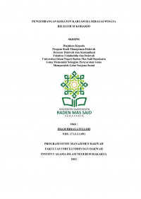 Pengembangan Keraton Kartasura Sebagai Destinasi Wisata Religi Di Sukoharjo