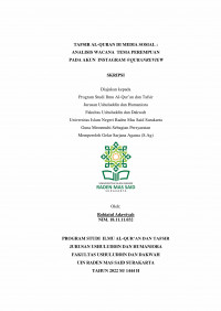 TAFSIR AL-QUR`AN DI MEDIA SOSIAL: ANALISIS WACANA TEMA PEREMPUAN PADA AKUN INSTAGRAM @QURANREVIEW