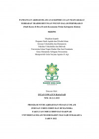 PANDANGAN AKIDAH ISLAM ATAS KEPERCAYAAN MASYARAKAT TERHADAP TRADISI HITUNGAN WETON DALAM PERNIKAHAN
(Studi Kasus di Desa Bendo Kecamatan Pedan Kabupaten Klaten)