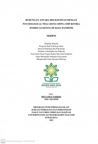 HUBUNGAN ANTARA RELIGIUSITAS DENGAN PSYCHOLOGICAL WELL BEING SISWA SMP KETIKA HYBRID LEARNING DI MASA PANDEMI