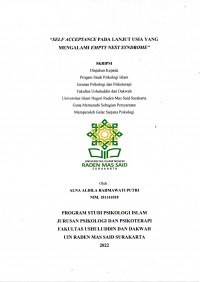 Self acceptance pada lanjut usia yang mengalami empty nest