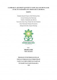 Gambaran Adversity Quotient  Guru Dalam Mengajar Anak Tunagrahita Di Sekolah Luar Biasa