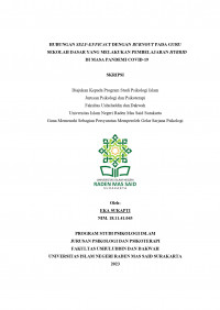 Hubungan Self-Efficacy dengan Burnout pada Guru Sekolah Dasar yang Melakukan Pembelajaran Hybrid di Masa Pandemi Covid-19