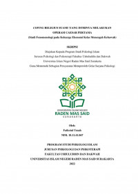 COPING RELIGIUS SUAMI YANG ISTRINYA MELAKUKAN OPERASI CAESAR PERTAMA (Studi Fenomenologi pada Keluarga Ekonomi Kelas Menengah Kebawah)