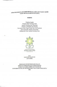 Strategi Regulasi Emosi Remaja Laki-laki Tahap Akhir yang Mengalami Putus Cinta