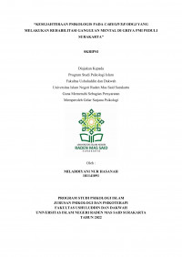 KESEJAHTERAAN PSIKOLOGIS PADA CAREGIVER ODGJ YANG MELAKUKAN REHABILITASI GANGGUAN MENTAL DI GRIYA PMI PEDULI SURAKARTA