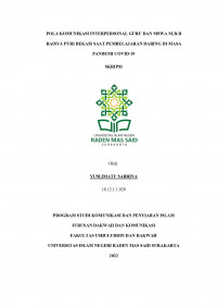 POLA KOMUNIKASI INTERPERSONAL GURU DAN SISWA SLB-B RAISYA PURI BEKASI SAAT PEMBELAJARAN DARING DI MASA PANDEMI