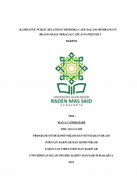 Kampanye Public Relations Medjora Cafe Dalam Membangun Brand Image Sebagai Cafe Eco-Friendly