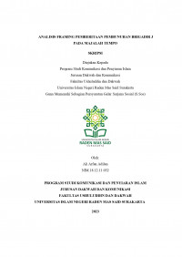 Analisis Framing Pemberitaan Pembunuhan Brigadir J pada Majalah Tempo