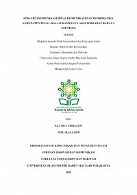 Strategi Komunikasi Dinas Komunikasi Dan Informatika Kabupaten Tegal Dalam Kampanye Aksi Terhadap Bahaya Stunting